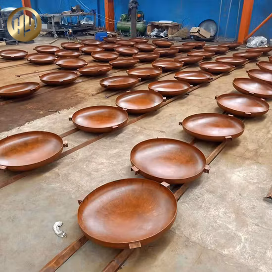 Foyer simple rond de bois de chauffage en métal d'épaisseur de l'Assemblée 2mm
