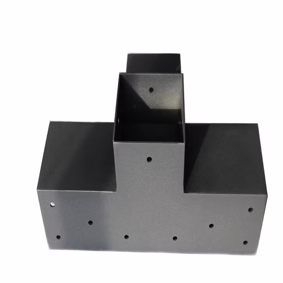 Support de pergola en métal robuste en acier de haute qualité à 3 voies 4X4 6X6